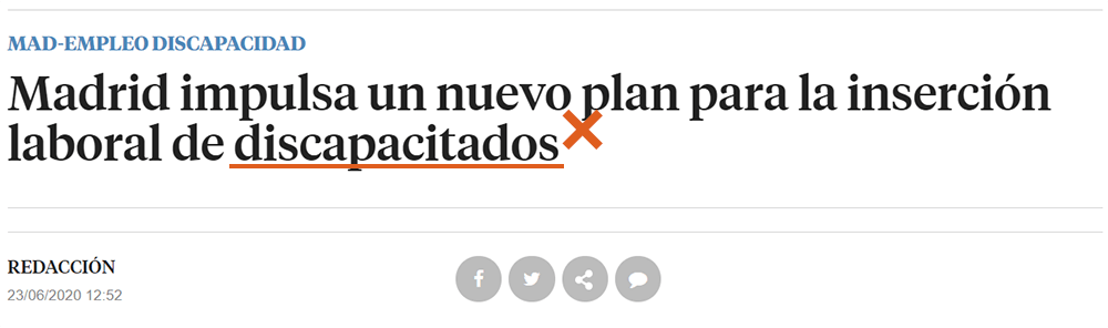 Madrid impulsa un nuevo plan para la inserción laboral de discapacitados.