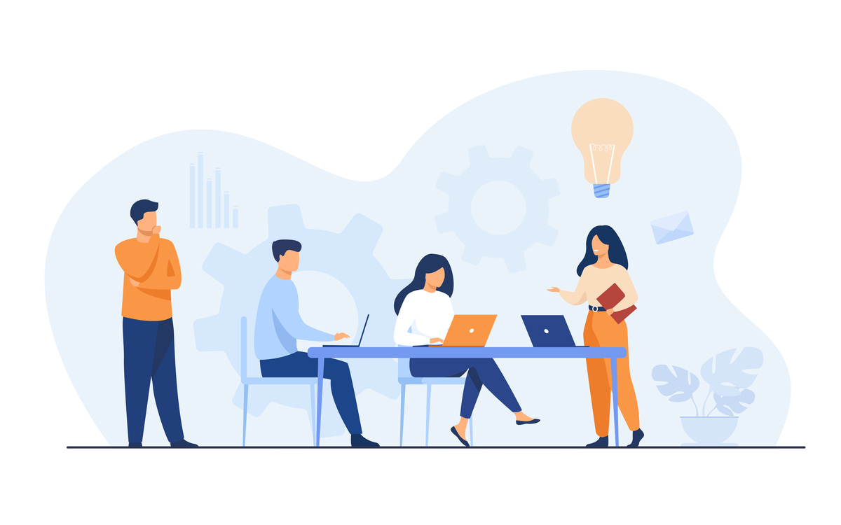 personas trabajando